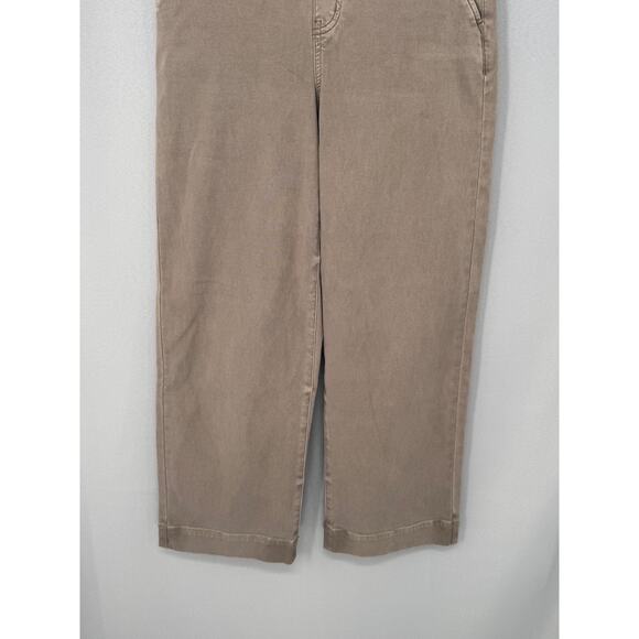 Spanx Pants Womens Small Brown Wide Leg Cropped High Rise Pull On Trousers - Picture 7 of 16